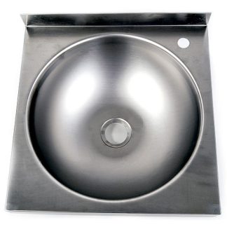 Lavamanos cuadrado de acero inoxidable mate para encimera