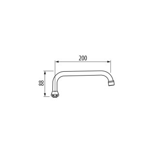Caño tubo de 20 cm R3/4”