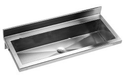 Lavamanos colectivo de acero inoxidable AISI 304, de 120 a 240 cm