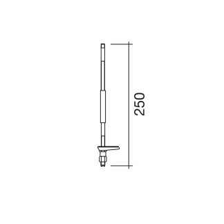 Conjunto de blocaje 8x1 macho de 250 mm
