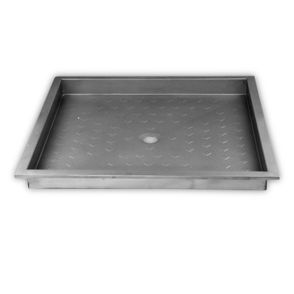Plato de ducha de acero inoxidable AISI 304 antideslizante, 70 o 79 cm