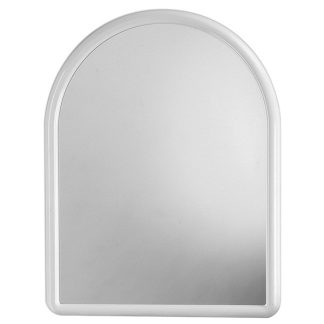 Espejo fijo de baño de ABS blanco de 630 × 490 mm