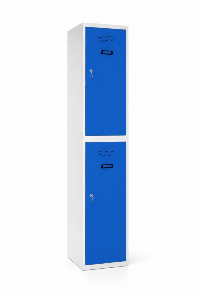 Taquilla metálica de 2 puertas por columna para vestuario