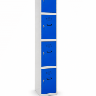 Taquilla metálica de 4 puertas por columna para vestuario