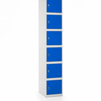 Taquilla metálica de 6 puertas por columna para vestuario