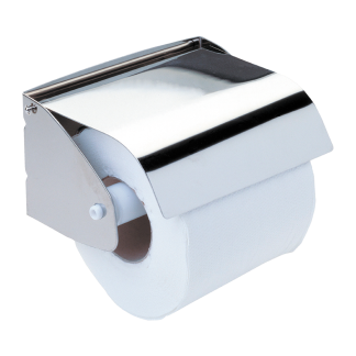 Portarollos papel higiénico con tapa Mediclinics serie Medisteel AI0129