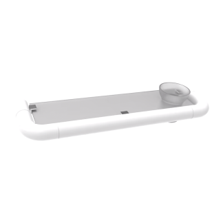 Repisa de cristal Mediclinics serie Aluminio Nylon AN-B163/01
